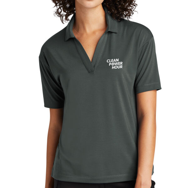 Clean Power Consulting Group Printed - Women's Stretch Jersey Polo Thumbnail