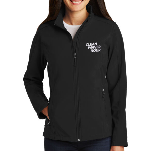 Clean Power Consulting Group Embroidered - Ladies Core Soft Shell Jacket Thumbnail