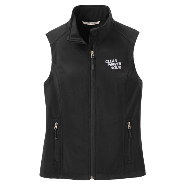 Clean Power Consulting Group Embroidered - Ladies Core Soft Shell Vest Thumbnail