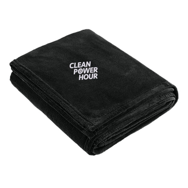 Clean Power Consulting Group Embroidered - Oversized Ultra Plush Blanket Thumbnail