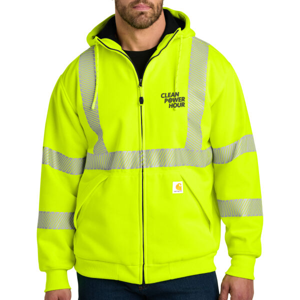 Clean Power Consulting Group Embroidered - Ansi 107 Class 3 Lined Full Zip Sweatshirt Thumbnail